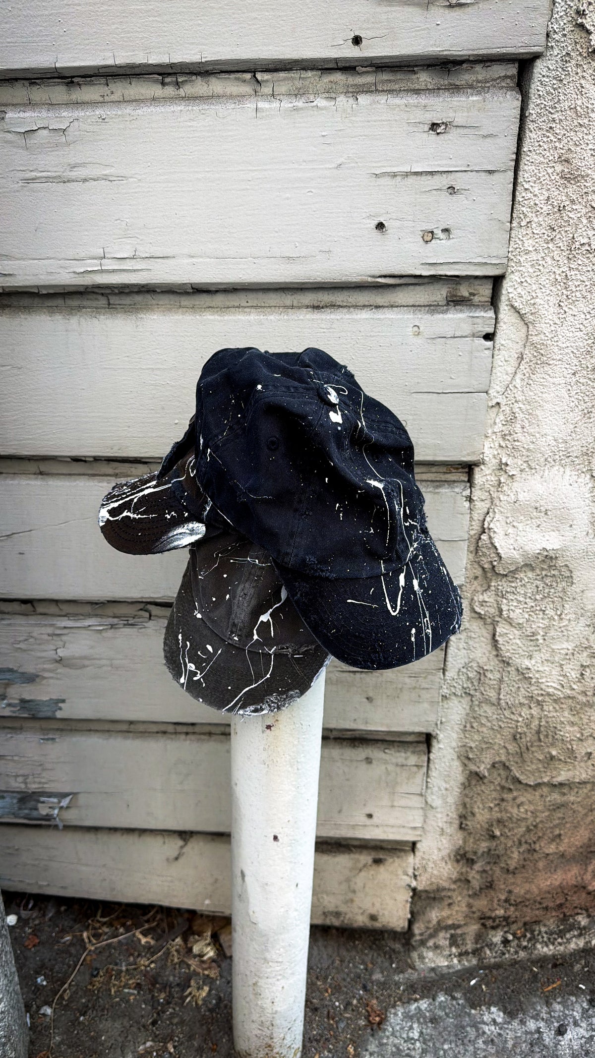 Coal Paint Splatter Cap